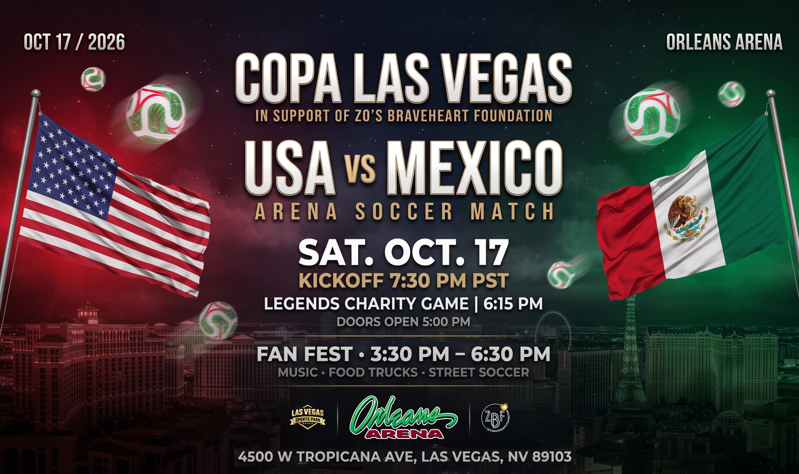 USA vs Mexico — Copa Las Vegas